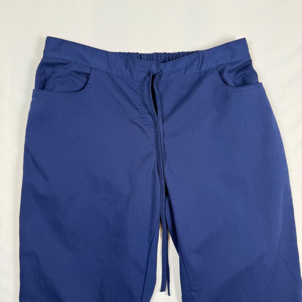 Greys Anatomy by Barco Womens Scrub Pants Navy Blue Size M Drawstring Elastic